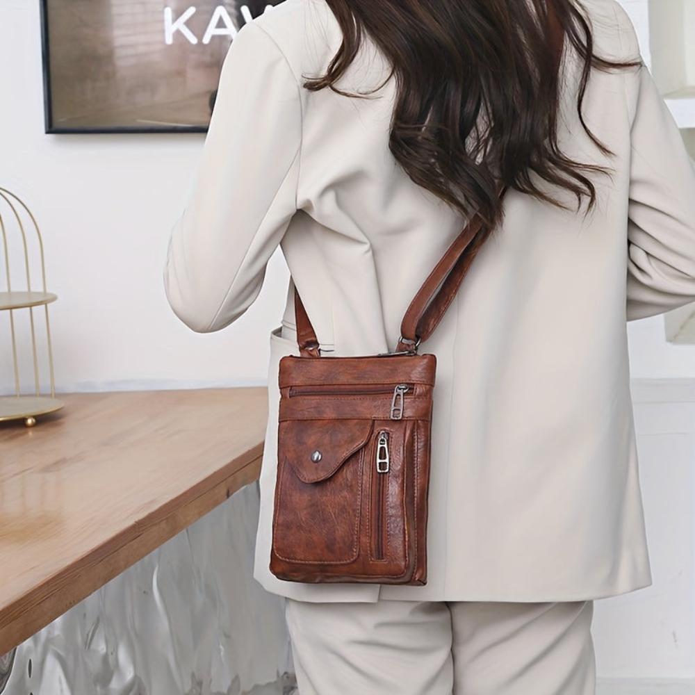 Naferio - veganskt läder crossbody-axelväska