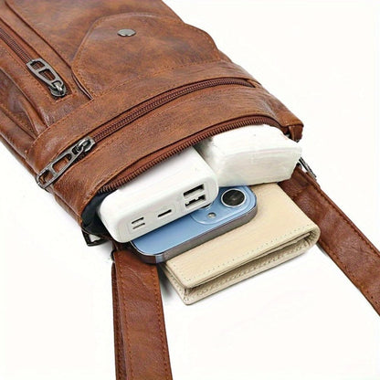 Naferio - veganskt läder crossbody-axelväska