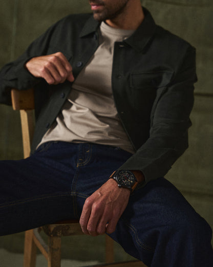 Naferio läderklocka