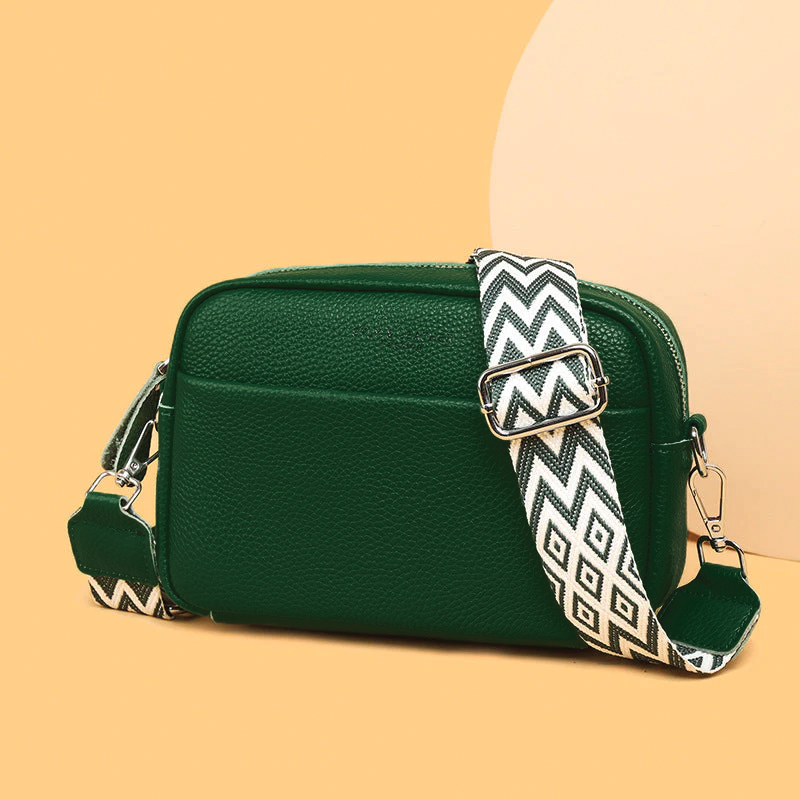 Naferio - kornat läder crossbodyväska