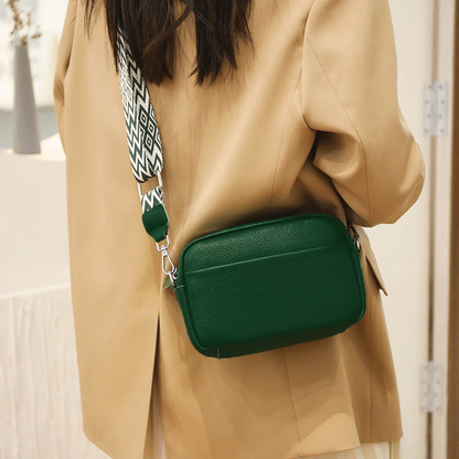 Naferio - kornat läder crossbodyväska