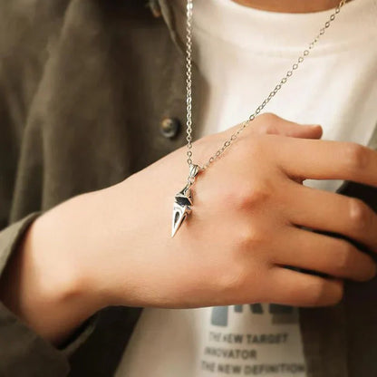 Naferio Vinkelformad Blå Sten Halsband