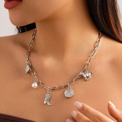 Gyllene Prairie Charms-choker