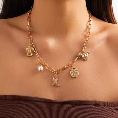 Gyllene Prairie Charms-choker