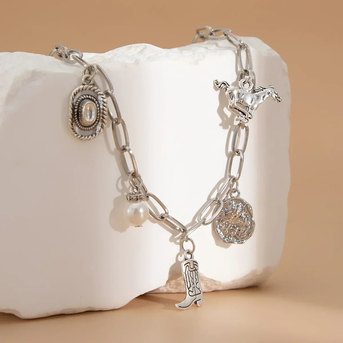 Gyllene Prairie Charms-choker