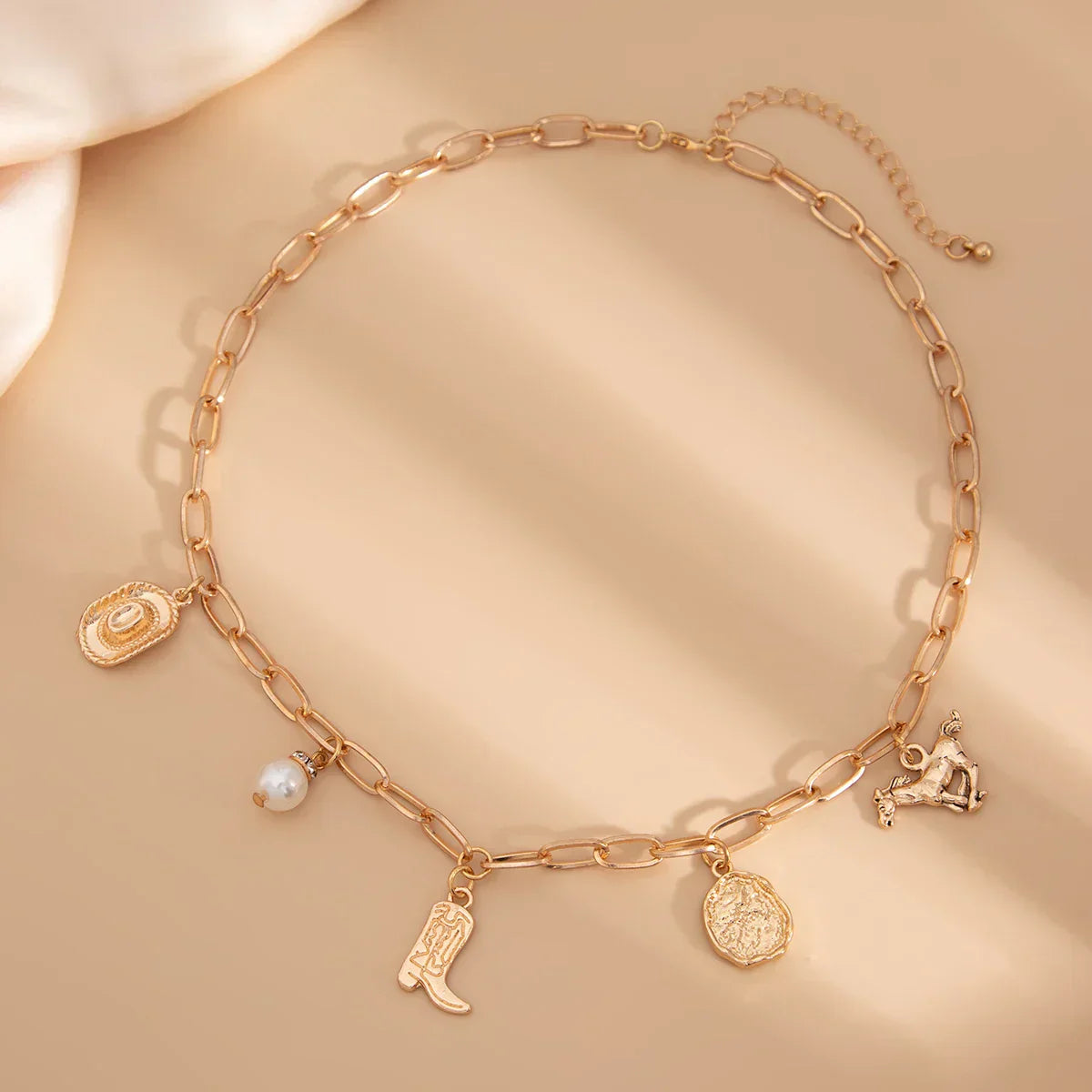 Gyllene Prairie Charms-choker