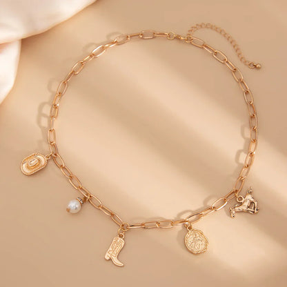 Gyllene Prairie Charms-choker