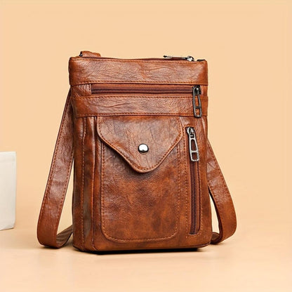 Naferio - veganskt läder crossbody-axelväska