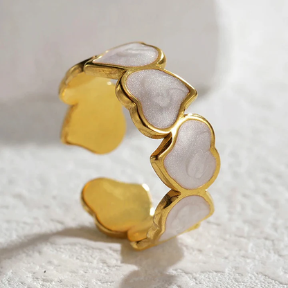 Kärlekens knut hjärtlänk ring